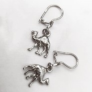 Egyptian Camel Silver Earrings